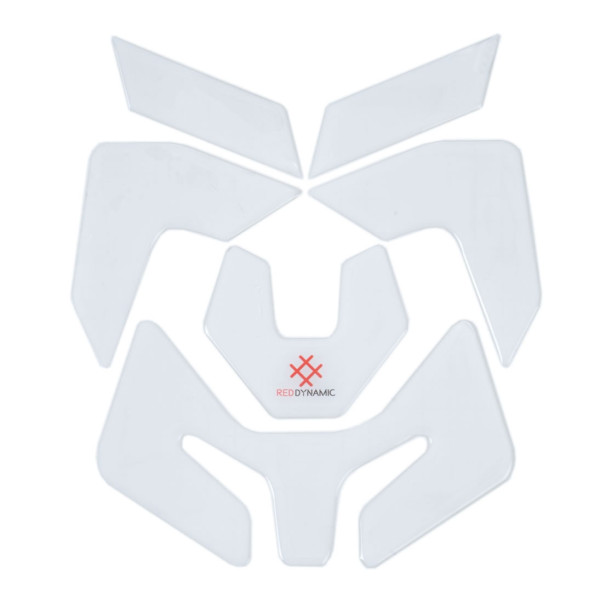 Red Dynamic Red Dynamic Helmet Defender (6 Piece - Clear)